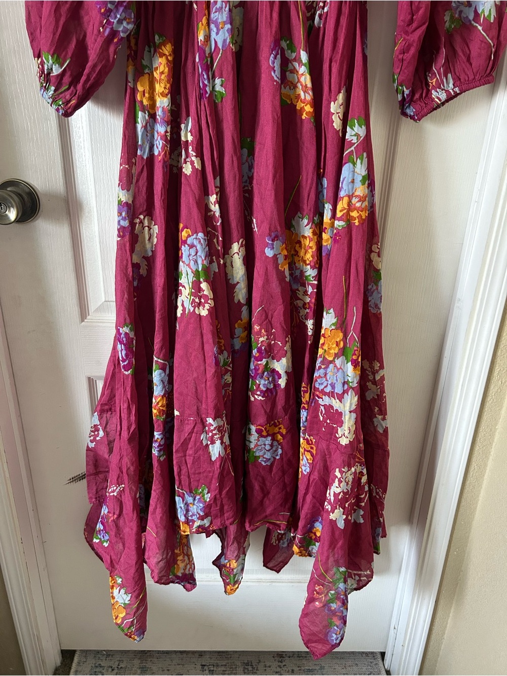 Free People Morning Glory Floral Multi Color Maxi Women’s Dress Size M - Picture 9 of 12